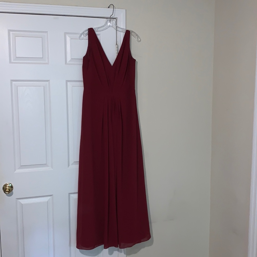 Floor length bridesmaid dress